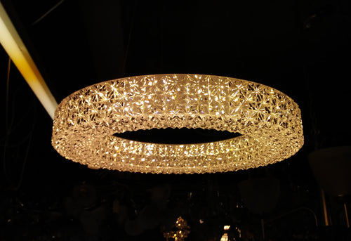 Small crystal effect acrylic chandelier